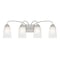 Designers Fountain Malone 28.75in 4-Light Brushed Nickel Transitional Indoor Vanity Light with Etched Glass Shades D267M-4B-BN - alternate 1